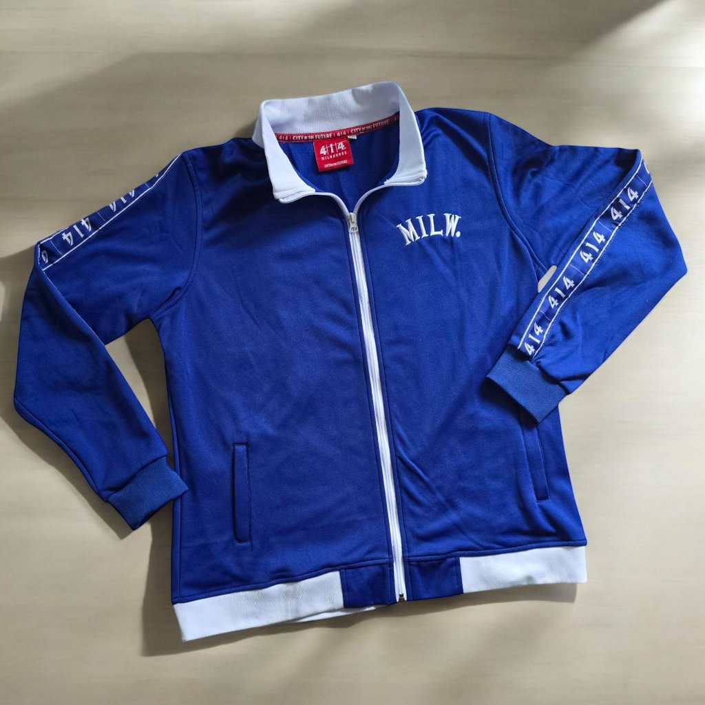 Nwt 414 Milwaukee (Unisex) 2x-W/1x-M Blue Zip Up Long Sleeve Light Jkt
